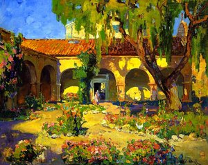 Capistrano Mission — Franz Bischoff, Impressionism