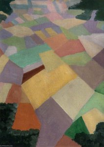 Pattern Of French Fields Behind The Front Lines, July 1918 — Richard Carline
