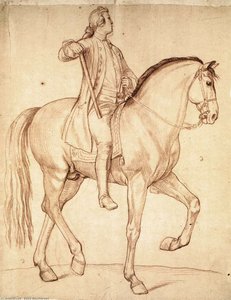 Study For The Equestrian Statue Of Louis Xv — Edmé Bouchardon, Baroque Neoclassicism Fusion
