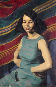 Figure Against A Striped Background — Evan Walters