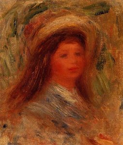 Woman's Head (11) — Pierre-auguste Renoir, Impressionism