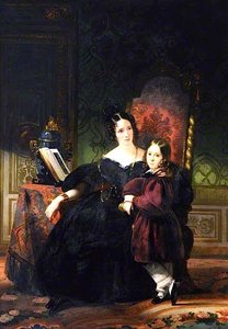 Lady Clifford Constable, With Her Son, Talbot — Claude Marie Paul Dubufe