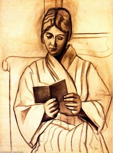 Frau Liest (olga) — Pablo Picasso, Cubist Style