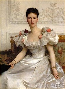 Portrait Of Madame Comtesse De Cambacérès — William-adolphe Bouguereau