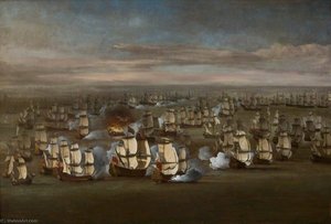 The Fleet At Sea — Willem Van De Velde El Anciano, Dutch Golden Age