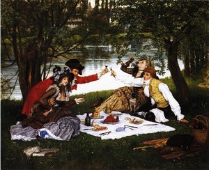 Partie Carree — Jacques Joseph Tissot, Realism