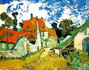 Village Street In Auvers [1890] — Vincent Van Gog, Post-impressionism