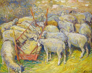 Sheep In The Stable In Perigord — Nikolai Aleksandrovich Tarkhov