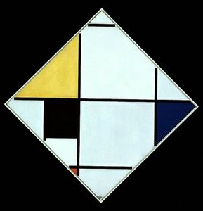 Diagonal Composition — Piet Mondrian, De Stijl