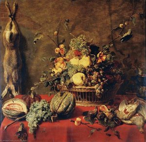 Still Life Of Fruit In A Basket — Frans Snyders, Baroque