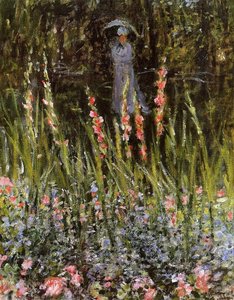 The Garden, Gladioli — Claude Monet, Impressionism