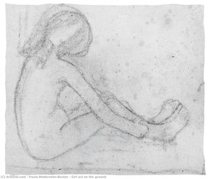 Girl Act On The Ground — Paula Modersohn-becker