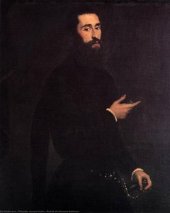 Porträt Eines Genueser Adligen — Tintoretto (jacopo Comin), Late Renaissance Mannerism