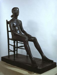 Girl sitting (Little girl on the chair)