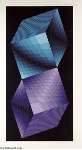 Bicube — Victor Vasarely