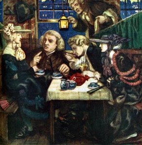 Dr Johnson At The Mitre — Dante Gabriel Rossetti, Pre-raphaelite