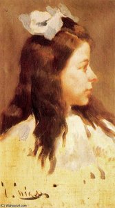 Portrait Of The Daughter Of Cusachs — Josep Cusachs I, Impressionism