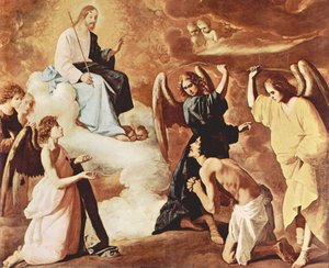 Flagellation Of St. Jerome By The Angels — Francisco De Zurbarán