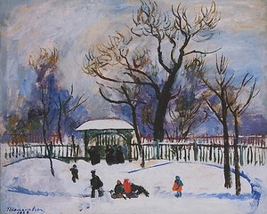 Winter. Playing Children. — Pyotr Konchalovsky, Fauvism