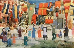 Fiesta — Maurice Brazil Prendergast, Post-impressionism