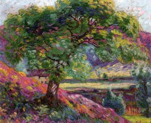 Landscape With Trees And Figures — Ferdinand Guillaumin