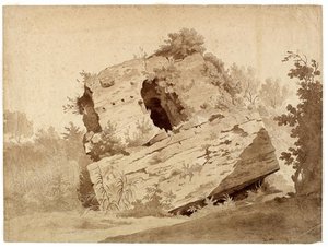 Fallen Masonry Covered With Vegetation — Thomas Cole