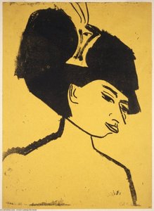 Milliner With Hat — Ernst Ludwig Kirchner, German Expressionism