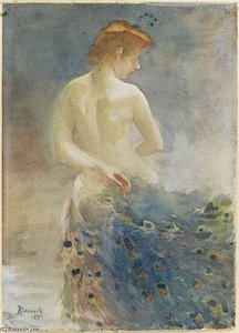 Peacock Feathers — Paul Albert Besnard