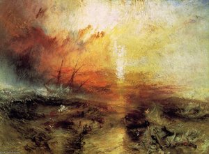 Slavers Throwing Overboard The Death And Dying — Joseph Mallord William Turner, Romantic Sublime Landscape