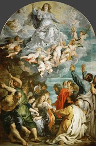 Assumption Of Virgin — Peter Paul Rubens, Baroque Style