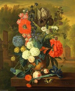 Zwölf Monate Blumen Mai