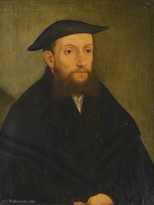 Portrait Of A Bearded Gentlemen — Georg Pencz