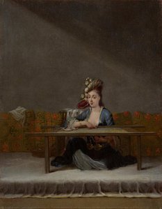 Turkish Woman At Her Embroidery Frame, Jean Baptiste Vanmour, C. 1720 - C. 1737 — Jean Baptiste Vanmour