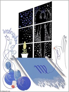 The Zodiac, Virgo — Erté