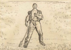 The Mower — Ferdinand Hodler, Art Nouveau