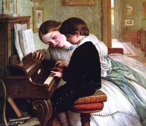 The Music Lesson — Charles West Cope