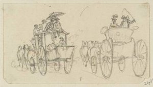 Two Coaches With Passengers — Paul Sandby
