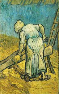 Paysanne Coupant De La Paille — Vincent Willem Van Gogh, Post-impressionism