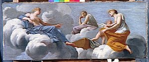 L'amour, Reprimande Par Sa Mere, Se Refugie Dans Les Bras De Ceres — Eustache Le Sueur (lesueur)