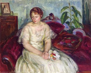 Woman In White Gown