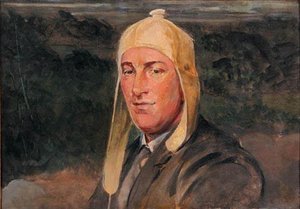 Portrait Of His Son Rafal In A Cycling Cap — Jacek Malczewski