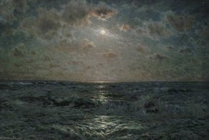 Moonlit Atlantic From Tintagel, Cornwall — Byron Cooper