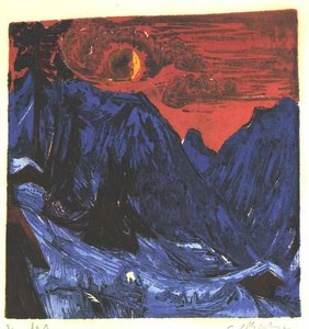 Winter Moon Night — Ernst Ludwig Kirchner