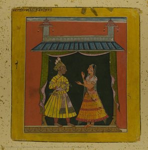 Sanehi Ragini: Folio From A Ragamala Series — Devidasa Von Nurpur