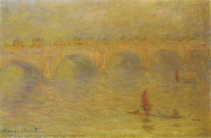 Waterloo Bridge, Sunlight Effect — Claude Monet, Impressionist Movement