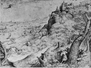 Rabbit Hunt (la Chasse Au Lapin Sauvage) — Pieter Bruegel The Elder, Northern Renaissance Engraving