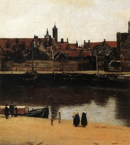 Ansicht Von Delft — Johannes Vermeer, Baroque