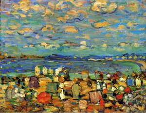 Crescent Beach (also Known As Crescent Beach, St. Malo) — Moris Bredergast, Post-impressionist Movement