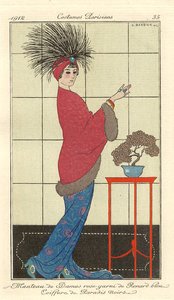 Manteau De Damas Rose-garni — Georges Barbier