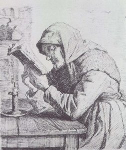 Old Woman Reading — アンナ・アンカー